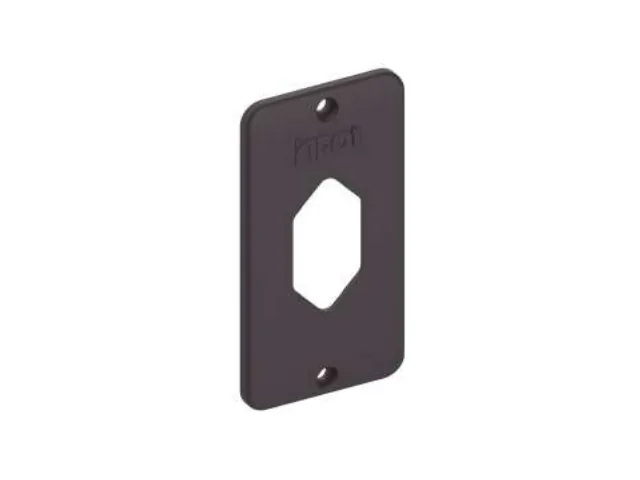 Tampa Tomada Hexagonal Vertical para Condulete Inpol nas cores cinza, branca, preta, vermelha — foto 3