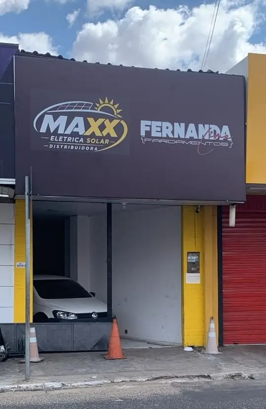 Fachada da loja MAXX Elétrica Solar no Parque Ideal, Teresina-PI